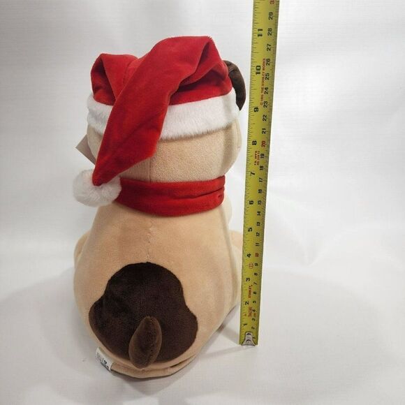 Dimple Ginger 11" Holiday Animated Plush Singing Peek-a-boo Christmas Dog - Picture 4 of 9